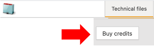 ProductIP-Plattform Schaltfläche "Kredite kaufen
